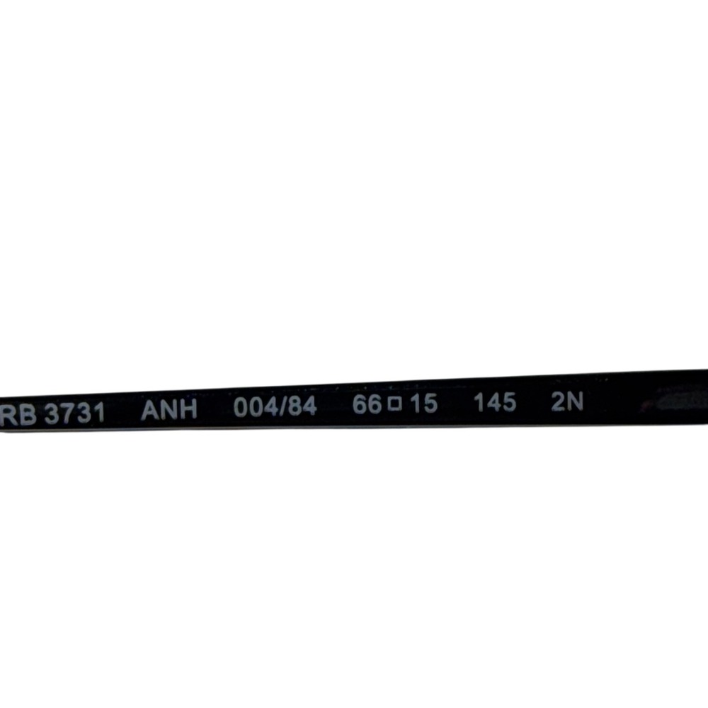 Ray-Ban Anh RB3731 Sunglasses Gunmetal Pink Geometric Rimless 004/84 66mm - Picture 7 of 8